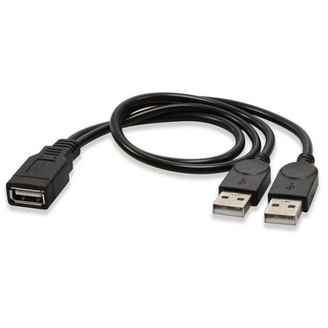 USB 2.0 2-in-1 확장 USB 데이터 케이블